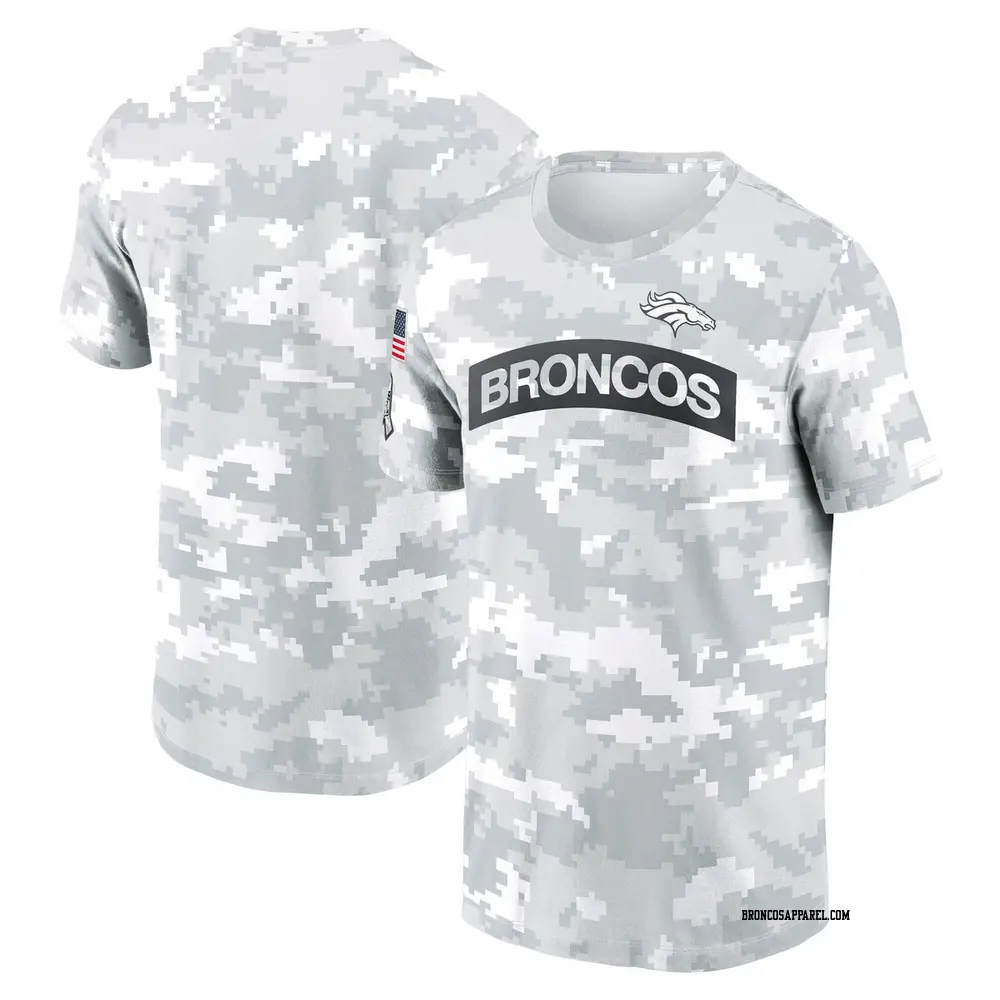 Arctic Camo Men's Denver Broncos 2024 Salute To Service Performance T-Shirt