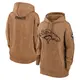 Brown Women's Denver Broncos 2023 Salute to Service Pullover Hoodie