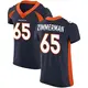 Elite Navy Men's Gary Zimmerman Denver Broncos Alternate Vapor Untouchable Jersey