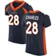 Elite Navy Men's Jamaal Charles Denver Broncos Alternate Vapor Untouchable Jersey