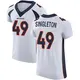 Elite White Men's Alex Singleton Denver Broncos Vapor Untouchable Jersey