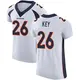 Elite White Men's Devon Key Denver Broncos Vapor Untouchable Jersey