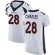 Elite White Men's Jamaal Charles Denver Broncos Vapor Untouchable Jersey