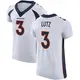 Elite White Men's Wil Lutz Denver Broncos Vapor Untouchable Jersey