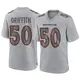 Game Gray Men's Jonas Griffith Denver Broncos Atmosphere Fashion Jersey