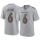 Game Gray Men's P.J. Locke Denver Broncos Atmosphere Fashion Jersey