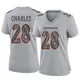 Game Gray Women's Jamaal Charles Denver Broncos Atmosphere Fashion Jersey