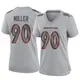 Game Gray Women's Jordan Miller Denver Broncos Atmosphere Fashion Jersey