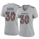 Game Gray Women's Terrell Davis Denver Broncos Atmosphere Fashion Jersey