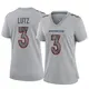 Game Gray Women's Wil Lutz Denver Broncos Atmosphere Fashion Jersey