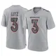 Game Gray Youth Wil Lutz Denver Broncos Atmosphere Fashion Jersey