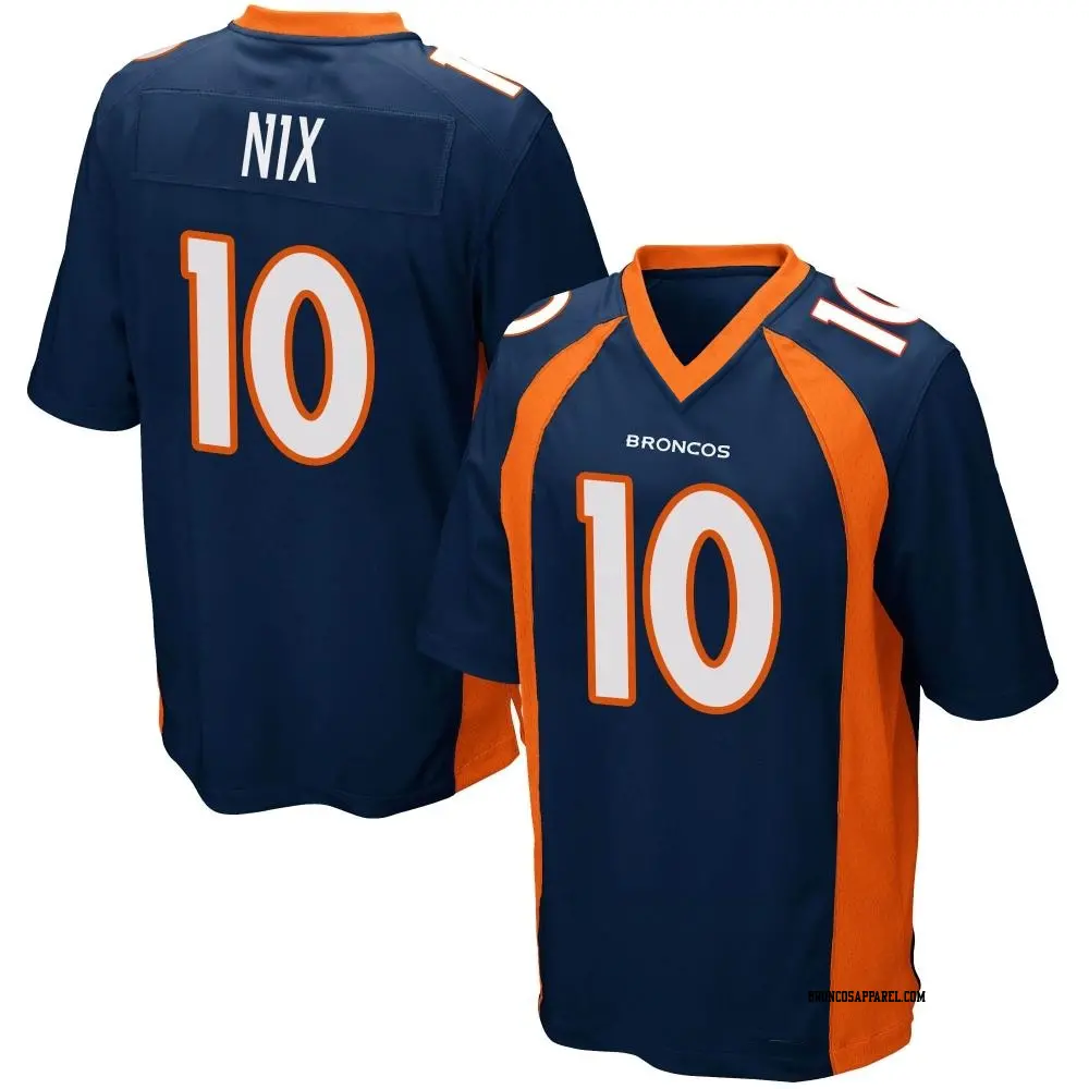 Game Navy Blue Men's Bo Nix Denver Broncos Alternate Jersey