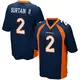 Game Navy Blue Men's Pat Surtain II Denver Broncos Alternate Jersey