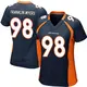 Game Navy Blue Women's John Franklin-Myers Denver Broncos Alternate Jersey