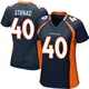 Game Navy Blue Women's Justin Strnad Denver Broncos Alternate Jersey