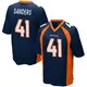 Game Navy Blue Youth Drew Sanders Denver Broncos Alternate Jersey