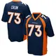 Game Navy Blue Youth Frank Crum Denver Broncos Alternate Jersey