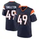 Game Navy Men's Alex Singleton Denver Broncos Alternate Jersey