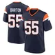 Game Navy Men's Cody Barton Denver Broncos Alternate Jersey