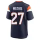 Game Navy Men's Damarri Mathis Denver Broncos Alternate Jersey