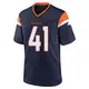 Game Navy Men's Drew Sanders Denver Broncos Alternate Jersey