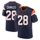 Game Navy Men's Jamaal Charles Denver Broncos Alternate Jersey