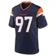 Game Navy Men's Malcolm Roach Denver Broncos Alternate Jersey