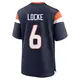 Game Navy Men's P.J. Locke Denver Broncos Alternate Jersey