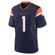 Game Navy Men's Tremon Smith Denver Broncos Alternate Jersey