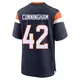 Game Navy Men's Zach Cunningham Denver Broncos Alternate Jersey