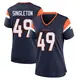 Game Navy Women's Alex Singleton Denver Broncos Alternate Jersey