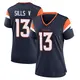 Game Navy Women's David Sills V Denver Broncos Alternate Jersey