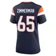 Game Navy Women's Gary Zimmerman Denver Broncos Alternate Jersey