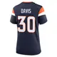 Game Navy Women's Terrell Davis Denver Broncos Alternate Jersey