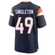 Game Navy Youth Alex Singleton Denver Broncos Alternate Jersey