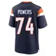 Game Navy Youth Ben Powers Denver Broncos Alternate Jersey