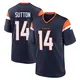 Game Navy Youth Courtland Sutton Denver Broncos Alternate Jersey