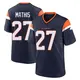 Game Navy Youth Damarri Mathis Denver Broncos Alternate Jersey