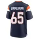 Game Navy Youth Gary Zimmerman Denver Broncos Alternate Jersey