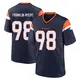 Game Navy Youth John Franklin-Myers Denver Broncos Alternate Jersey