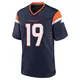 Game Navy Youth Jordan Leslie Denver Broncos Alternate Jersey