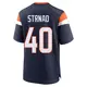 Game Navy Youth Justin Strnad Denver Broncos Alternate Jersey