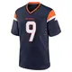 Game Navy Youth Kendall Hinton Denver Broncos Alternate Jersey