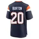 Game Navy Youth Michael Burton Denver Broncos Alternate Jersey