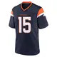 Game Navy Youth Nik Bonitto Denver Broncos Alternate Jersey