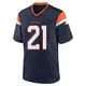 Game Navy Youth Riley Moss Denver Broncos Alternate Jersey