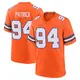 Game Orange Men's Aaron Patrick Denver Broncos Alternate Mile High Collection 1977 Throwback Jersey