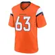 Game Orange Men's Alex Palczewski Denver Broncos Jersey