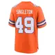 Game Orange Men's Alex Singleton Denver Broncos Alternate Mile High Collection 1977 Throwback Jersey