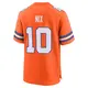 Game Orange Men's Bo Nix Denver Broncos Alternate Mile High Collection 1977 Throwback Jersey